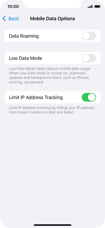 Press the indicator next to Press the indicator next to