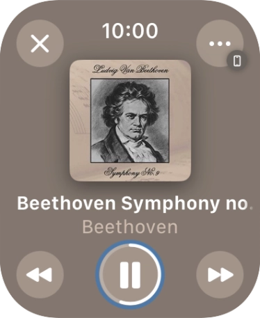 Turn the Digital Crown to select the required volume. Turn the Digital Crown to select the required volume.