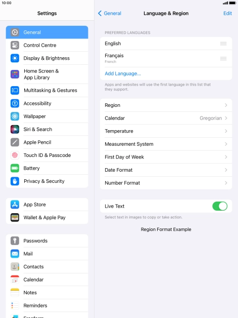 To subsequently select another language as the default language, press the move icon next to the required language and drag it to the top of the list. To subsequently select another language as the default language, press the move icon next to the required language and drag it to the top of the list.