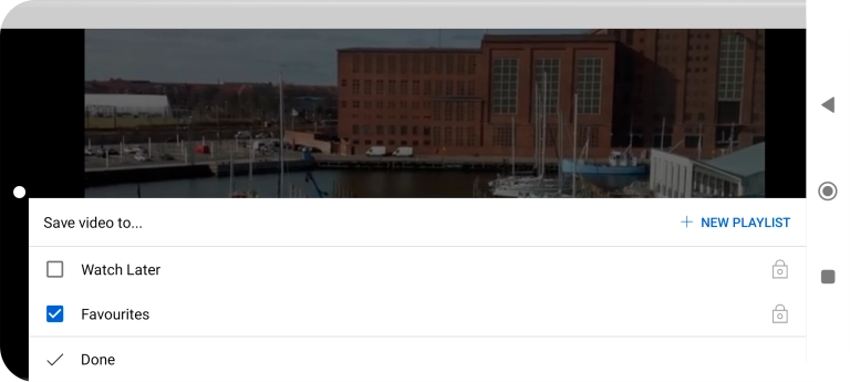Press the required playlist. Press the required playlist.