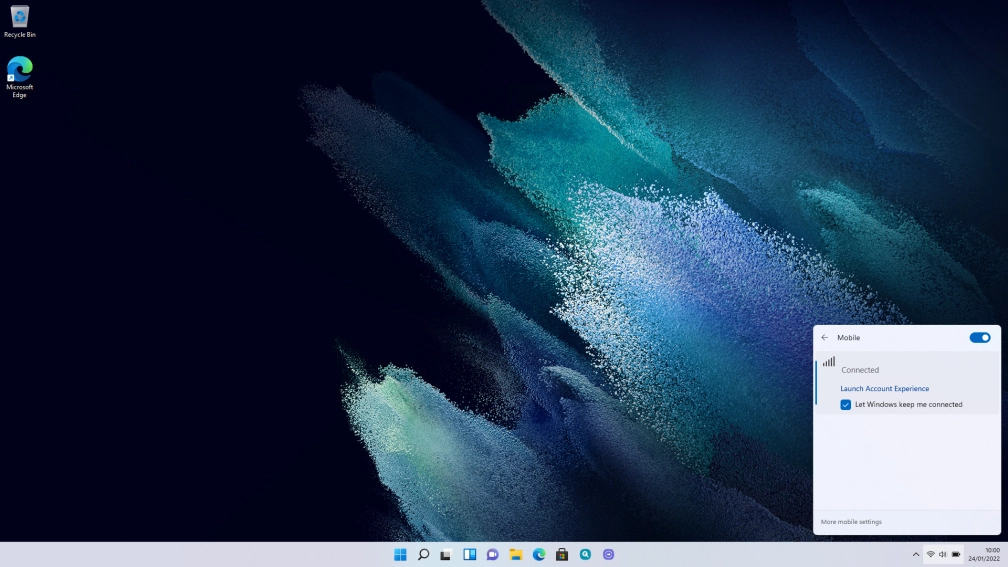Click the desktop.