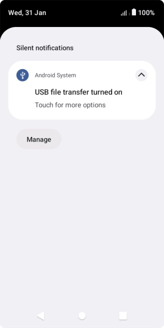 Press Touch for more options.