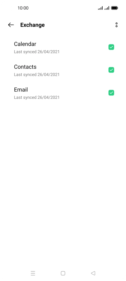 Press the menu icon.