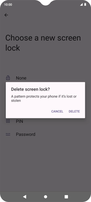Press DELETE.