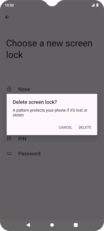Press DELETE.