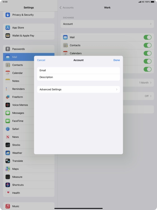 Press Advanced Settings.