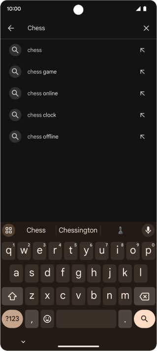 Key in the name or subject of the required app and press the search icon. Key in the name or subject of the required app and press the search icon.
