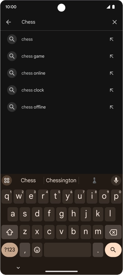 Key in the name or subject of the required app and press the search icon. Key in the name or subject of the required app and press the search icon.