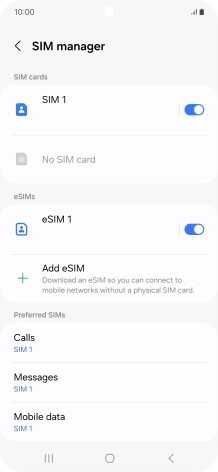 Press Mobile data. Press Mobile data.