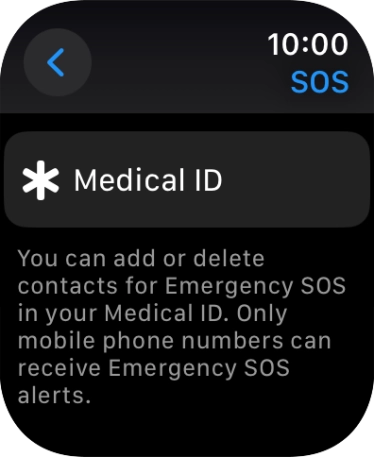 Press Medical ID.