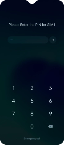 If you're asked to key in your PIN, do so and press arrow right. If you're asked to key in your PIN, do so and press arrow right.