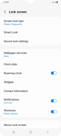 Press Screen lock type and key in the additional phone lock code you created earlier. Press Screen lock type and key in the additional phone lock code you created earlier.