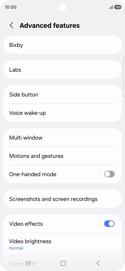 Press Bixby.