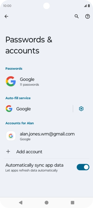 Press the Home key to return to the home screen.