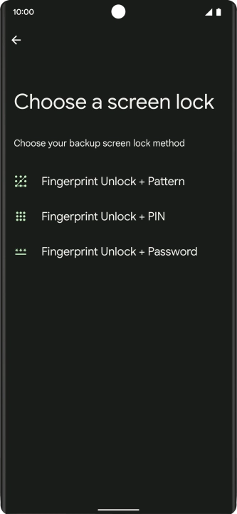Press the required phone lock code. Press the required phone lock code.