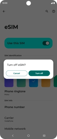 If you turn off the function, press Turn off. If you turn off the function, press Turn off.
