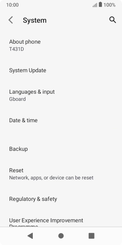 Press Reset.