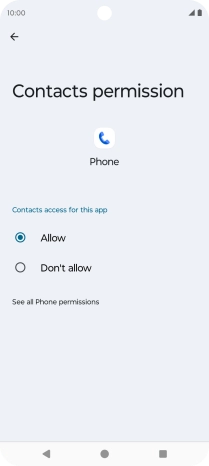 Press the required setting. Press the required setting.
