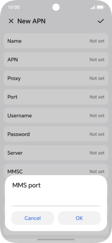 Key in 8799 and press OK.