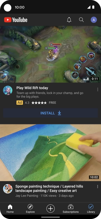 Press the upload icon. Press the upload icon.