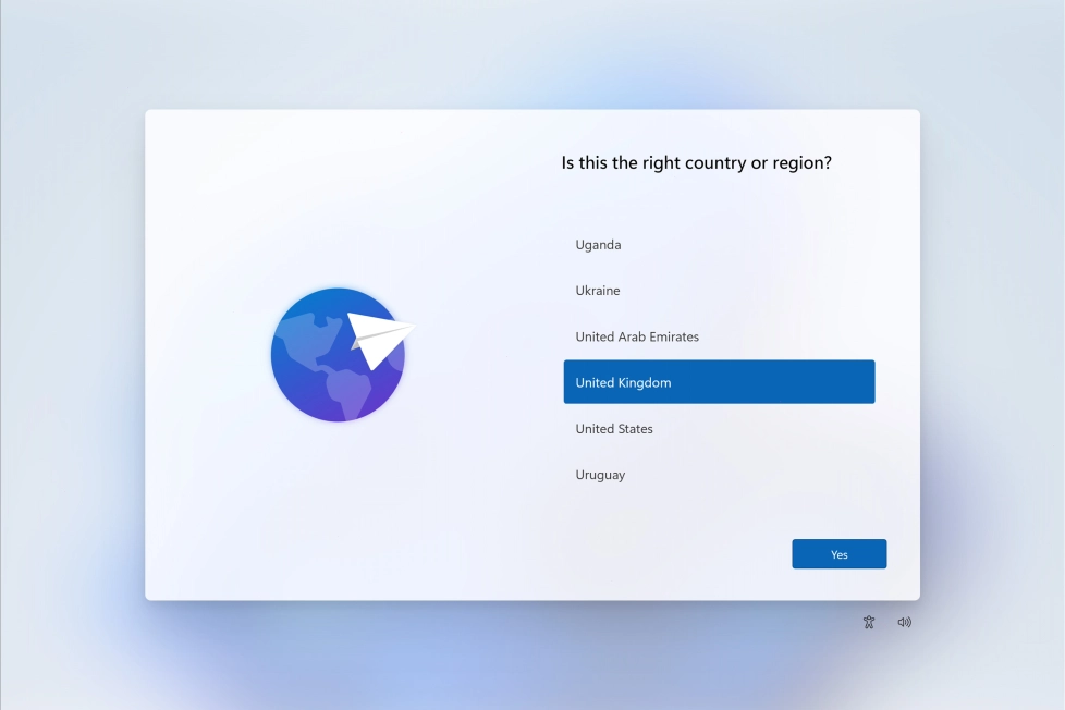Click the required country or area. Click the required country or area.