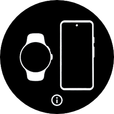 Press the information icon. Press the information icon.