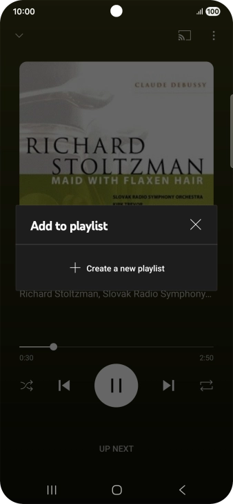 Press Create a new playlist.