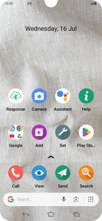 The email message icon shows that you've received a new email message.
