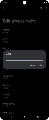 Key in wap.vodafone.co.uk and press OK.