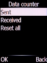 Select Sent and press the Left selection key.