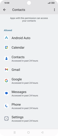 Press the required app. Press the required app.
