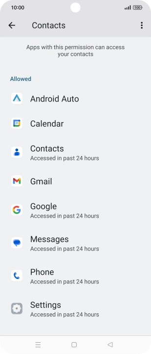 Press the required app. Press the required app.