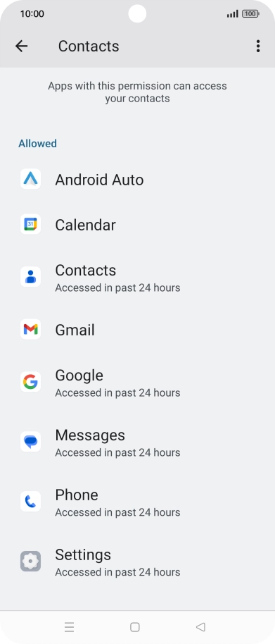 Press the required app. Press the required app.