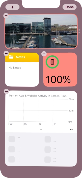 Press the add icon. Press the add icon.