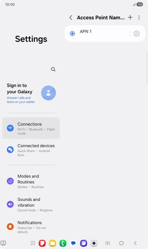 Press the add icon.