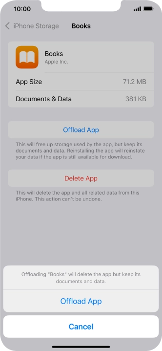 Press Offload App.