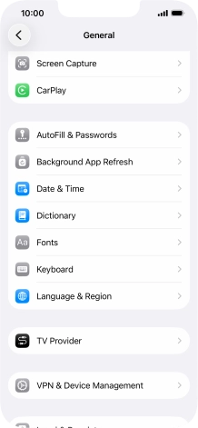 Press Language & Region.