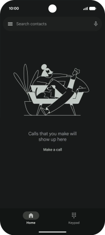 Press the menu icon. Press the menu icon.