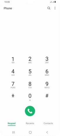 Press Recents.