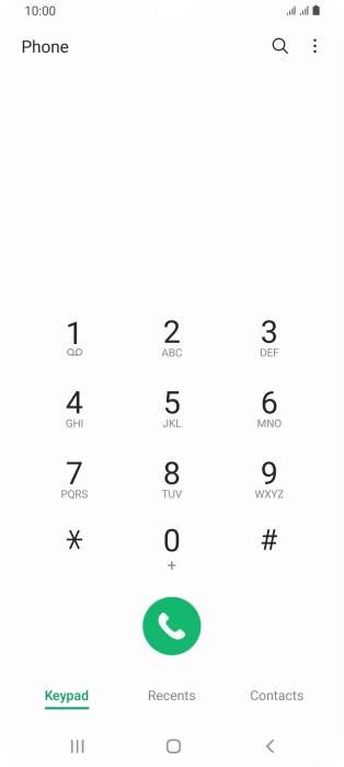 Press Recents.