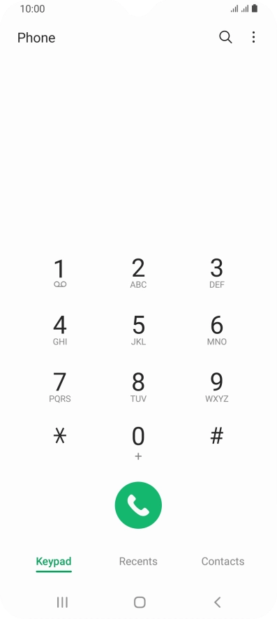 Press Recents.