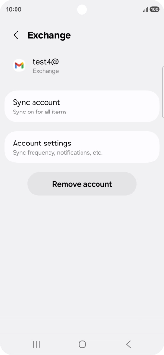 Press Remove account. Press Remove account.