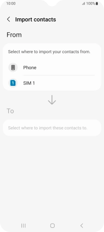 Press the name of the SIM. Press the name of the SIM.