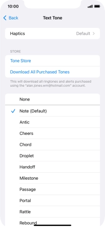 Press the required message tones to hear them. Press the required message tones to hear them.