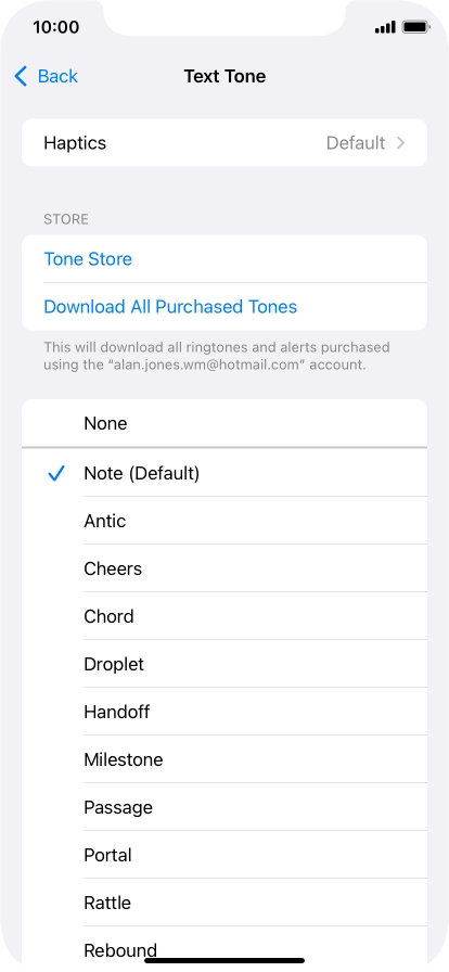 Press the required message tones to hear them. Press the required message tones to hear them.