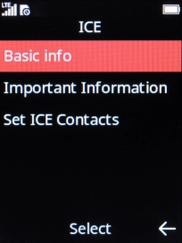 Press the Right selection key. Press the Right selection key.