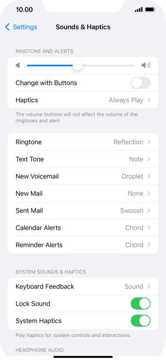 Press Ringtone.