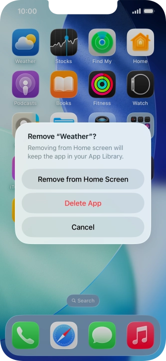 Press Delete App.