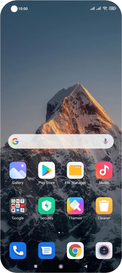 The Wi-Fi icon shows that your phone is connected to a Wi-Fi network.