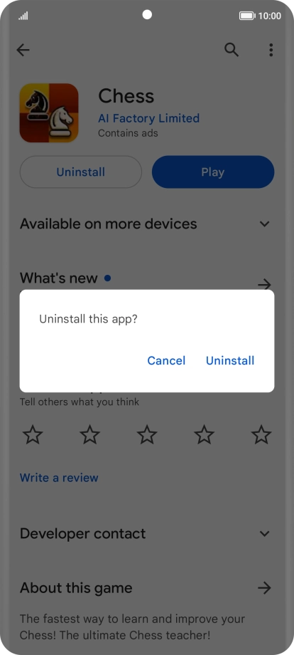 Press Uninstall. Press Uninstall.